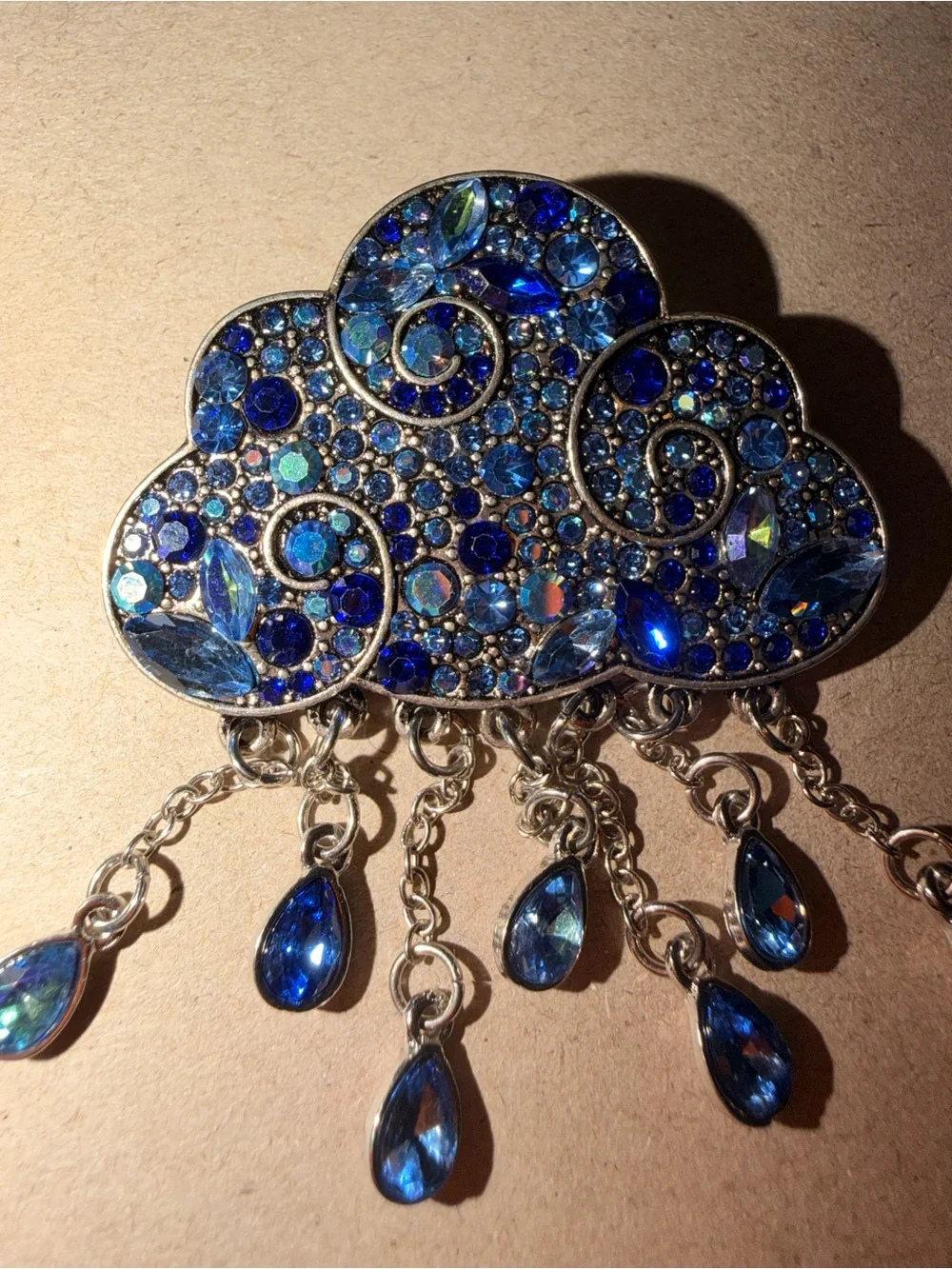 Beautiful Raincloud Brooch